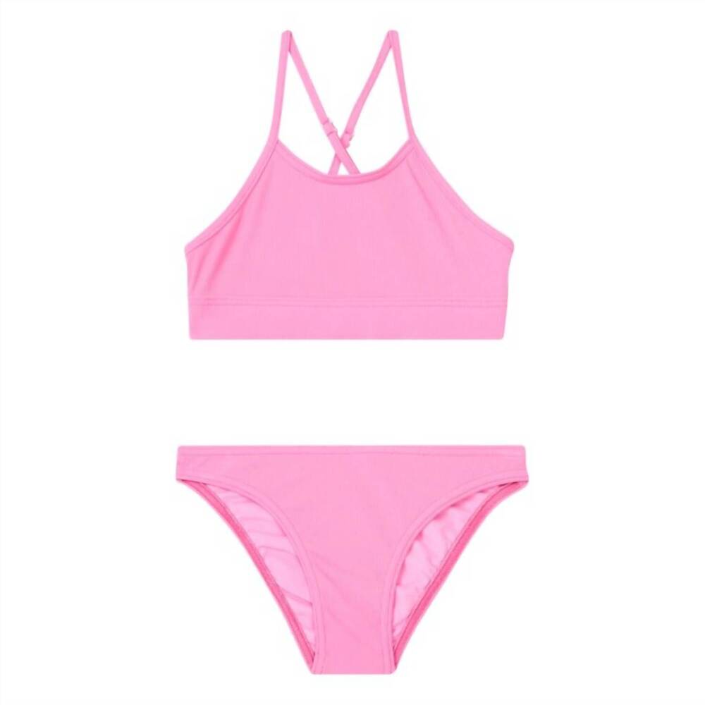 NEW SUN CHILD girl's ellis bikini set in pink